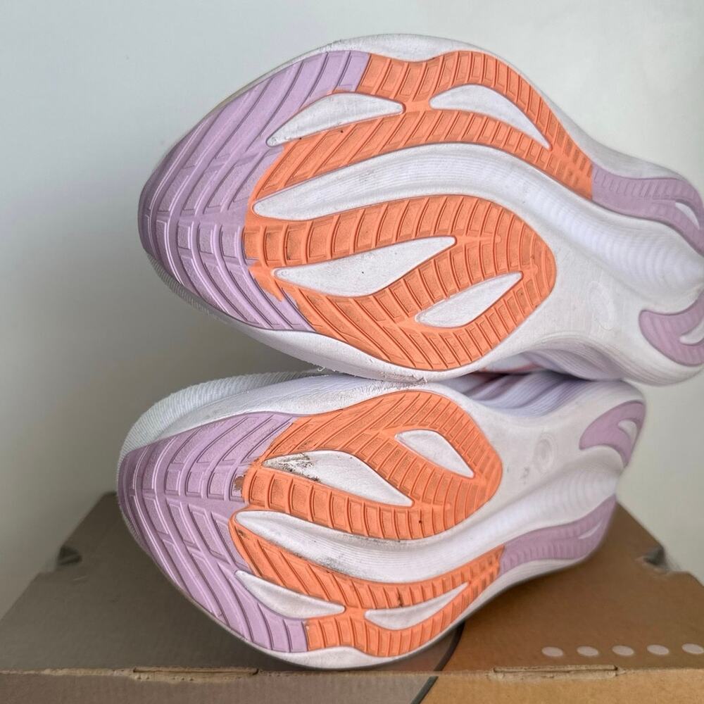 Asics Gel Nimbus 27 ‘White Light Ube’ Women Running Sneakers - SZ 10 .5 Wide - Picture 12 of 13
